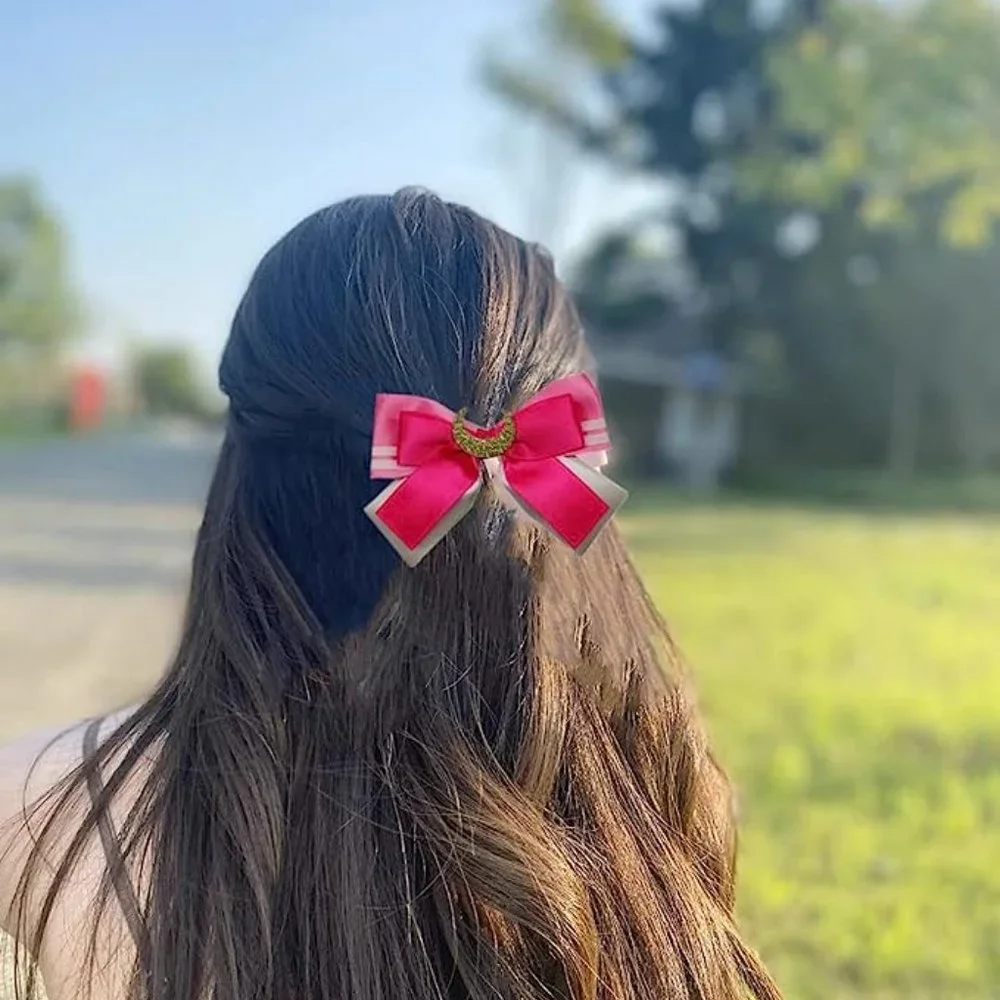 Sailor Moon 🌙 Anime Moon Hair Bows (Set of 2)